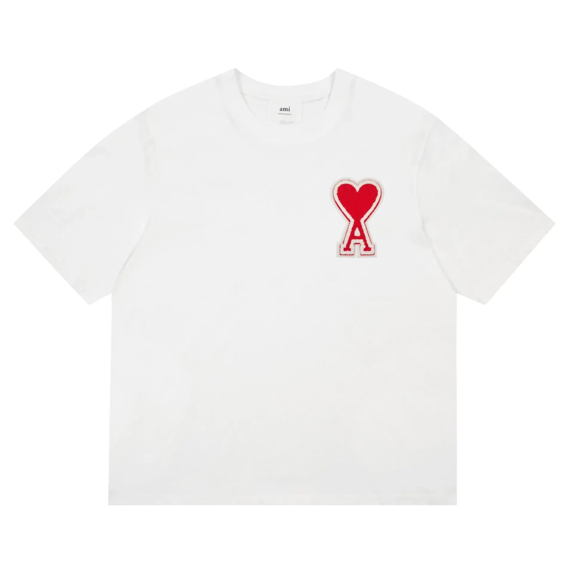 Maison Kitsuné T-Shirt Fox Logo — 白红