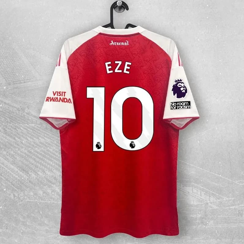 Football Jersey Player Name & Number — 2526阿森纳主场#10英超