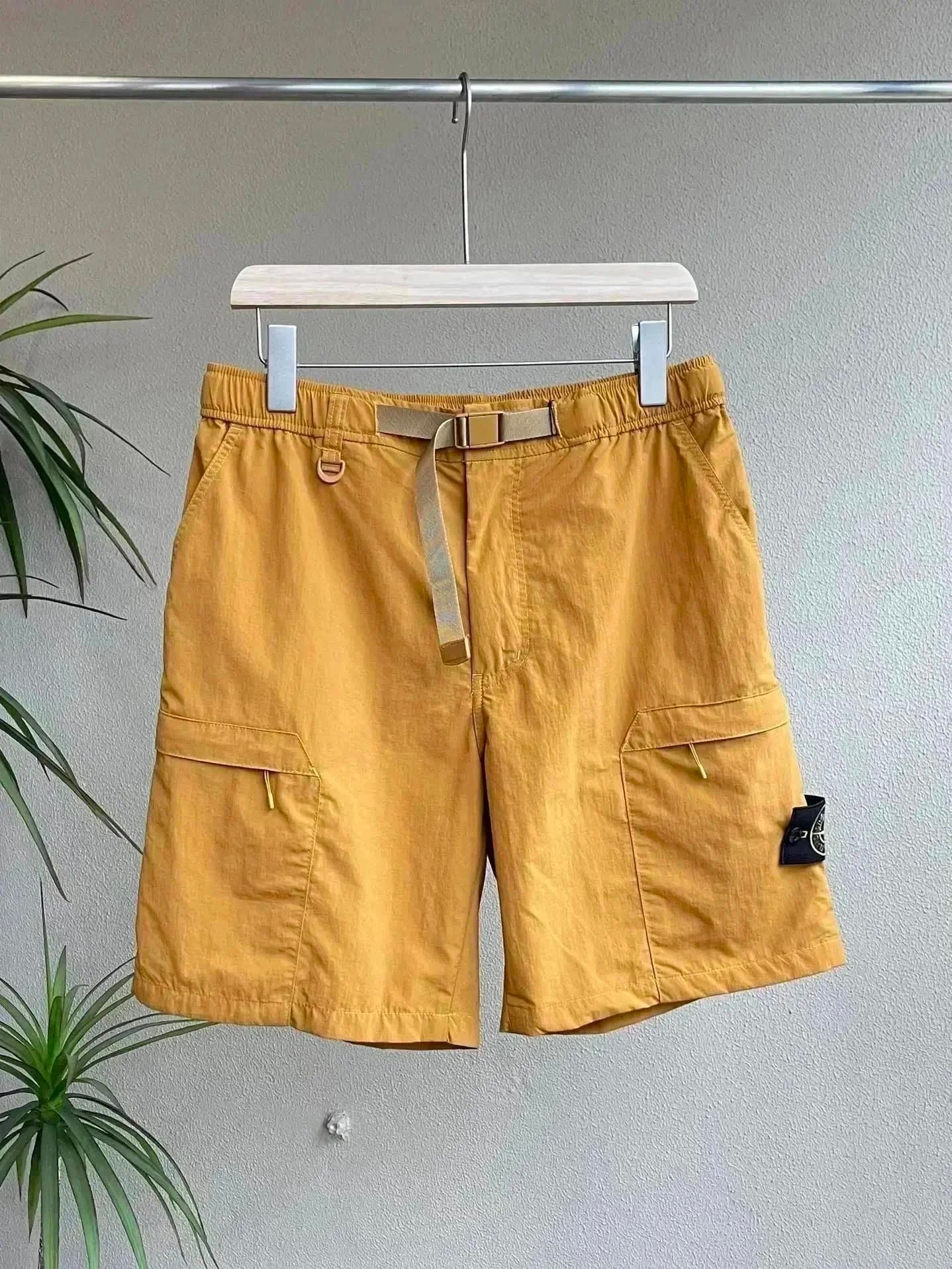 Stone Island Logo Patch Shorts Grey — 28