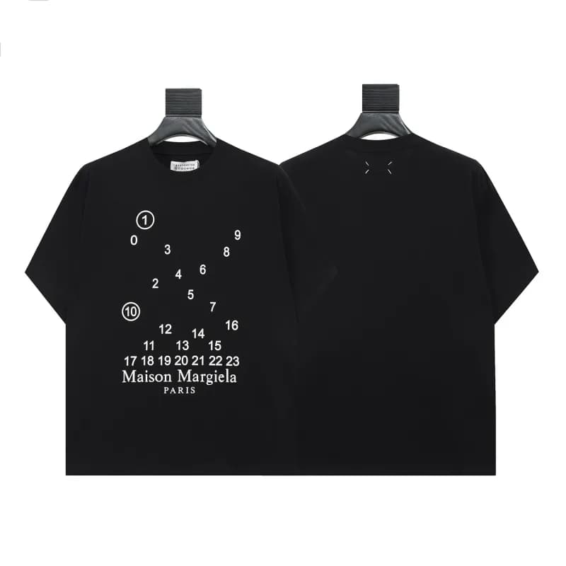 Maison Margiela Numbered Tee White Numeric Print