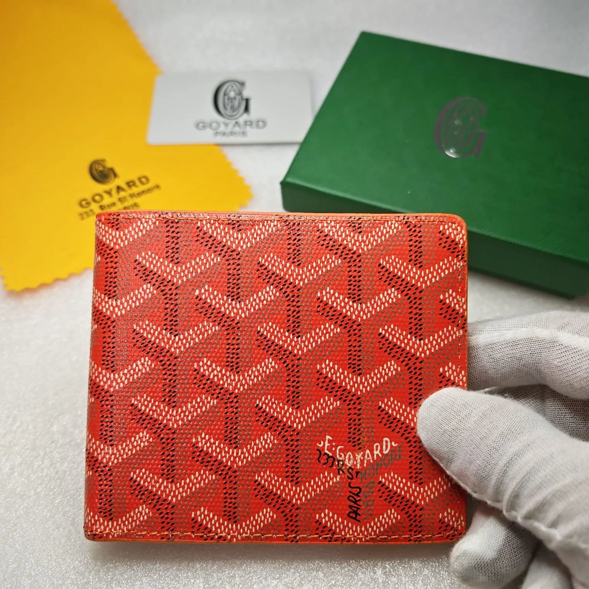 Goyard Bifold Wallet Signature Chevron Print