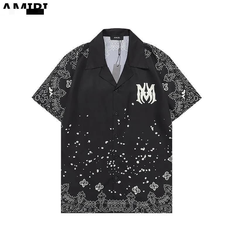Fendi Short-Sleeve Shirt FF Logo Jacquard — Q117 diagram