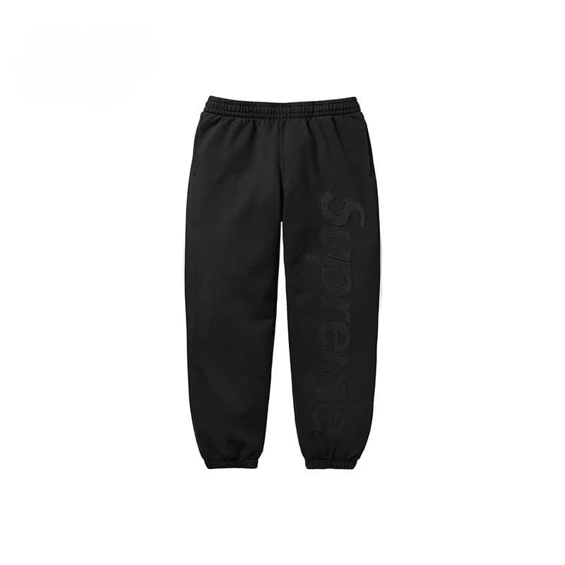 Supreme Logo Sweatpants Black