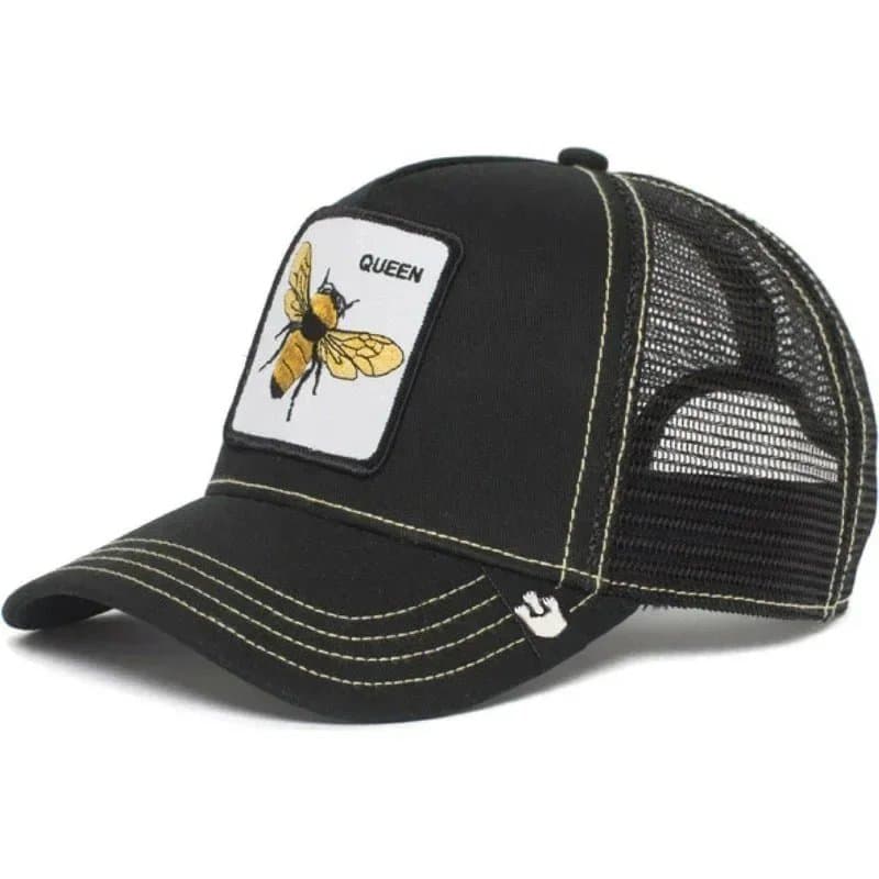 BAPE Trucker Cap Lone Wolf Patch — 可调节 · 蜜蜂