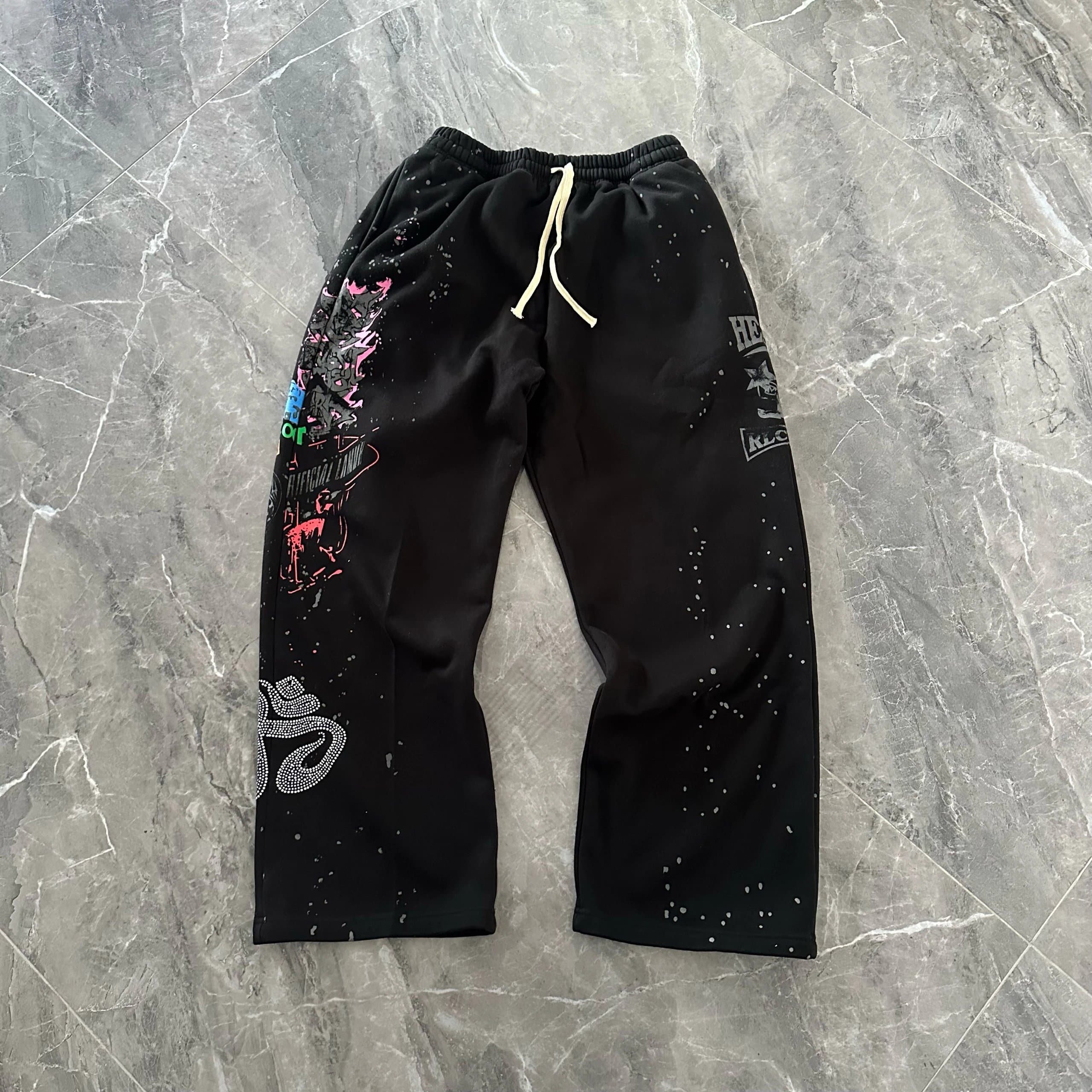 Hellstar Graphic Sweatpants Splatter Print
