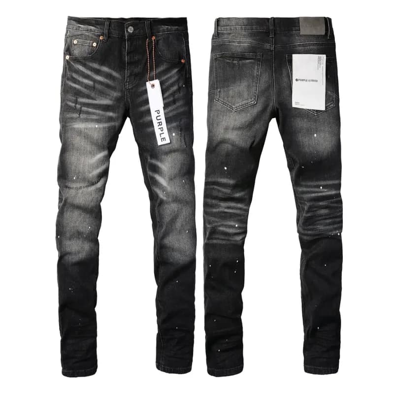 Levi's Distressed Slim Fit Jeans Splatter Wash