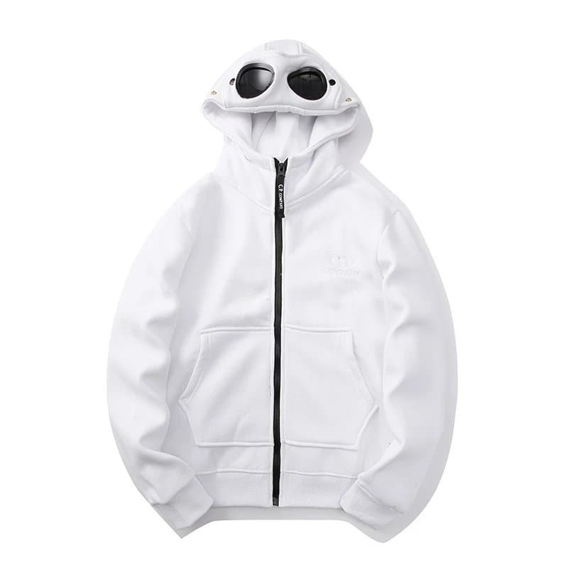 C.P. Company Crewneck Sweatshirt Goggle Patch — 3961 白色
