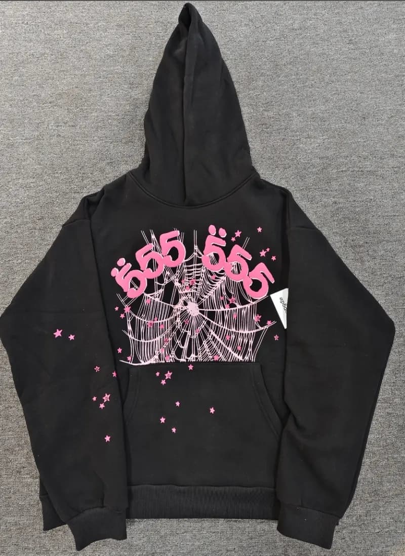 Sp5der Hoodie Spider Web Graphic