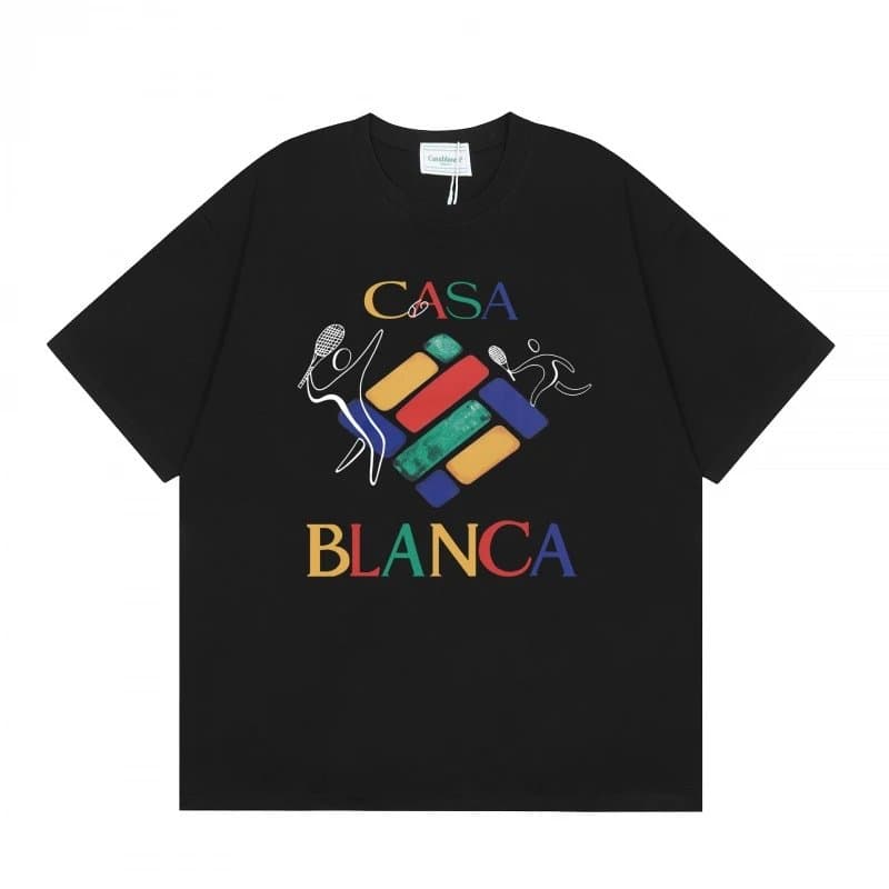 Casablanca Graphic Tee Casa Blanca Tennis Logo