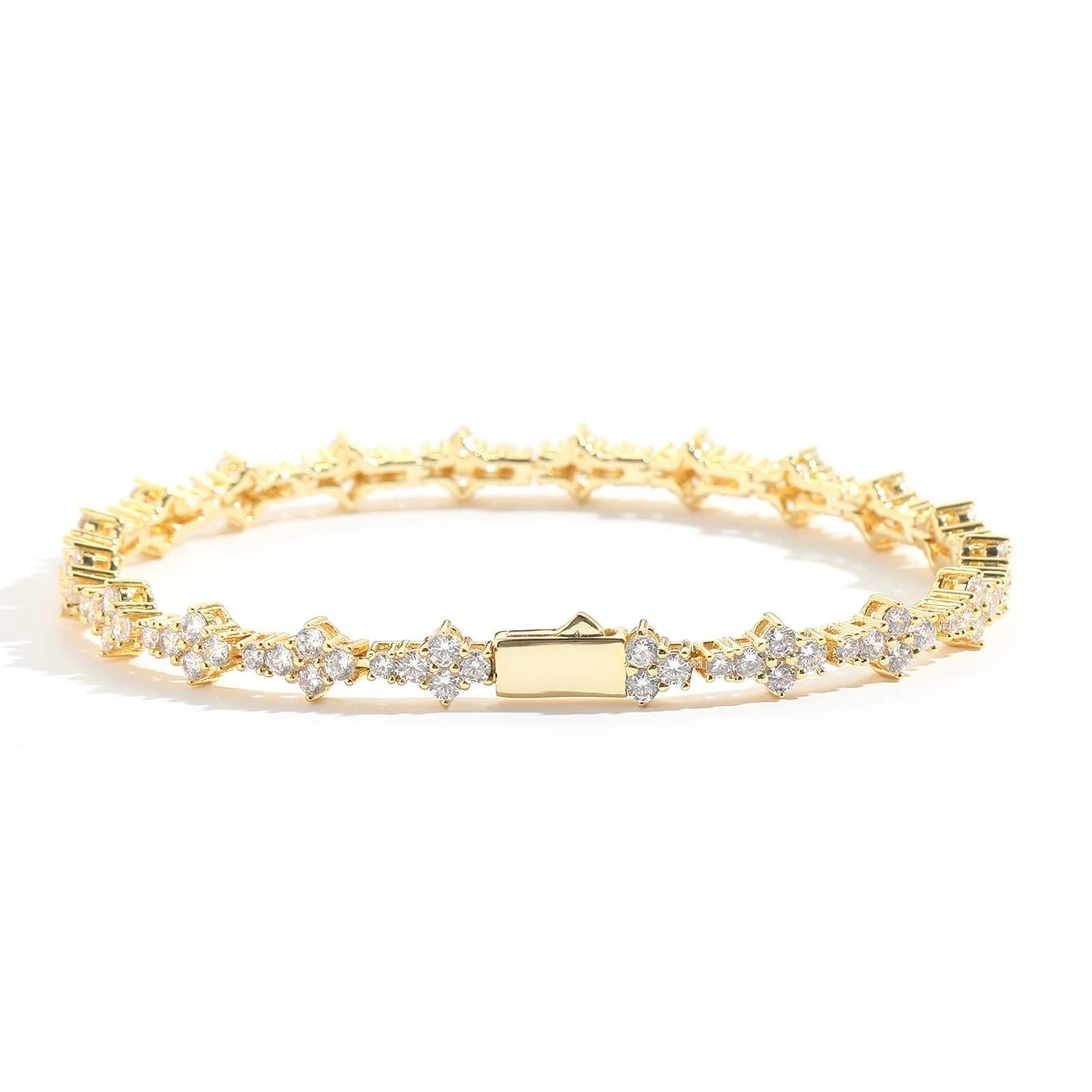 Chrome Hearts Crystal Tennis Bracelet Full Ice