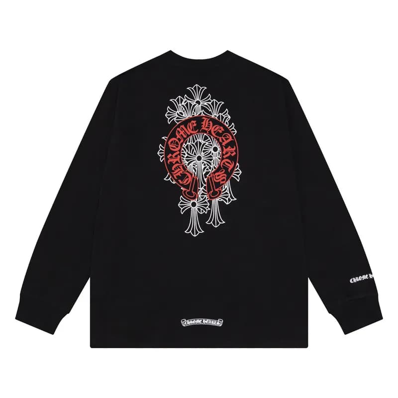 Chrome Hearts Long Sleeve Tee Stay Fast Graphic — 8006黑