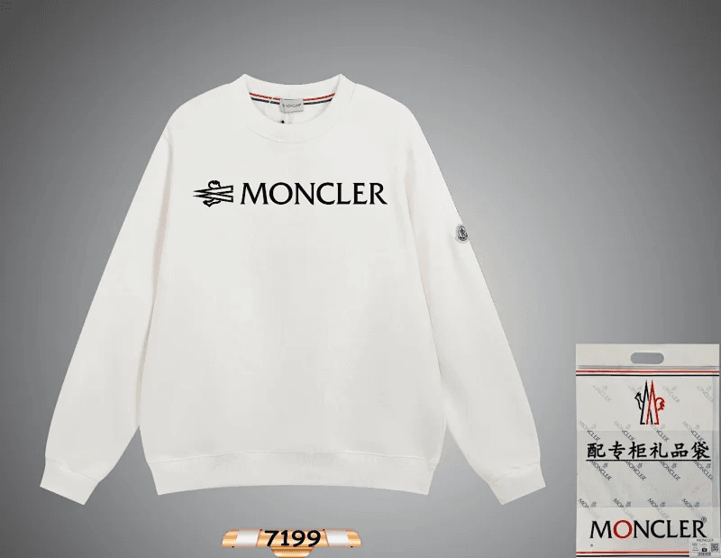 Moncler Crewneck Sweatshirt Logo Print