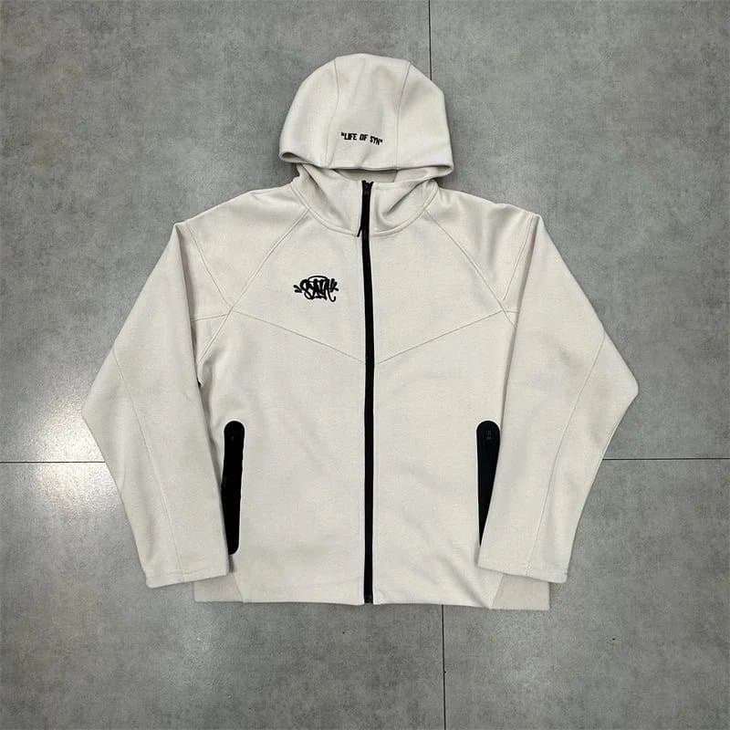 Supreme Tech Fleece Hooded Jacket Off-White