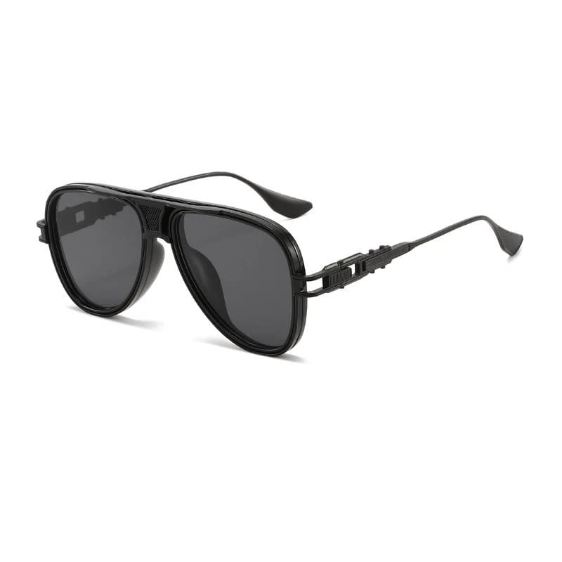 Chrome Hearts Aviator Sunglasses Matte Black Frame