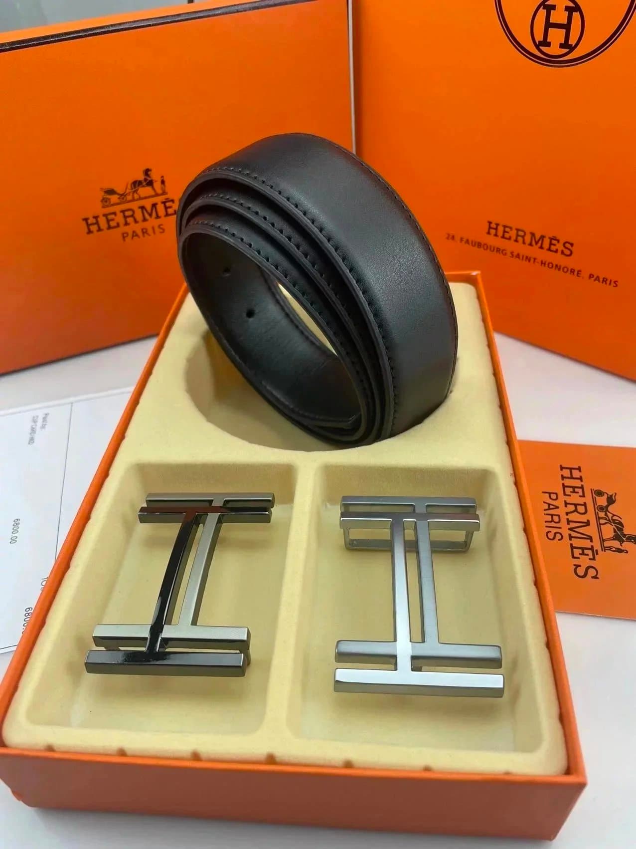 Hermès H Belt Interchangeable Buckles