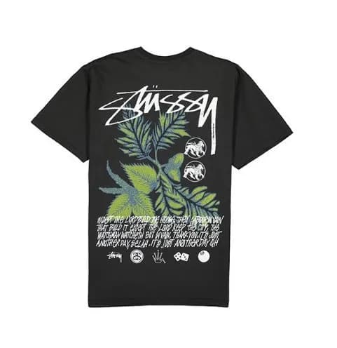 Stüssy Graphic T-Shirt Palm Leaf Print
