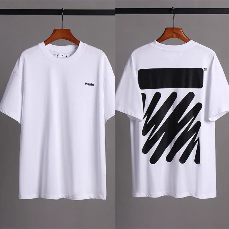 Off-White Graphic Tee Diagonal Stripe