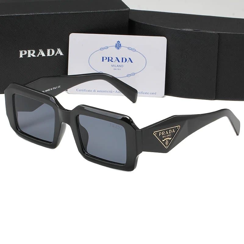 Prada Rimless Sunglasses Geometric Frame — SP190