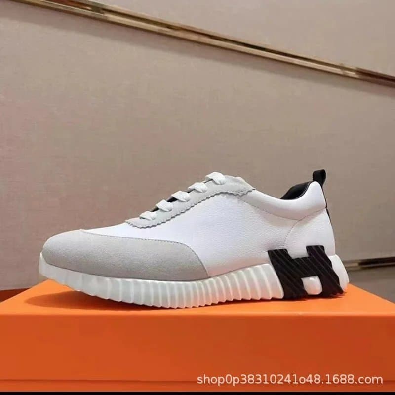 Hermès H-Racer Sneaker White Grey Black