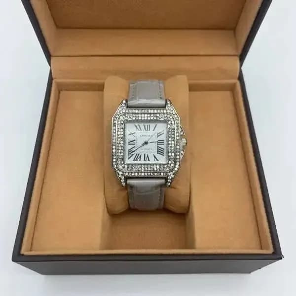 Cartier Santos-Dumont Paved with Diamonds
