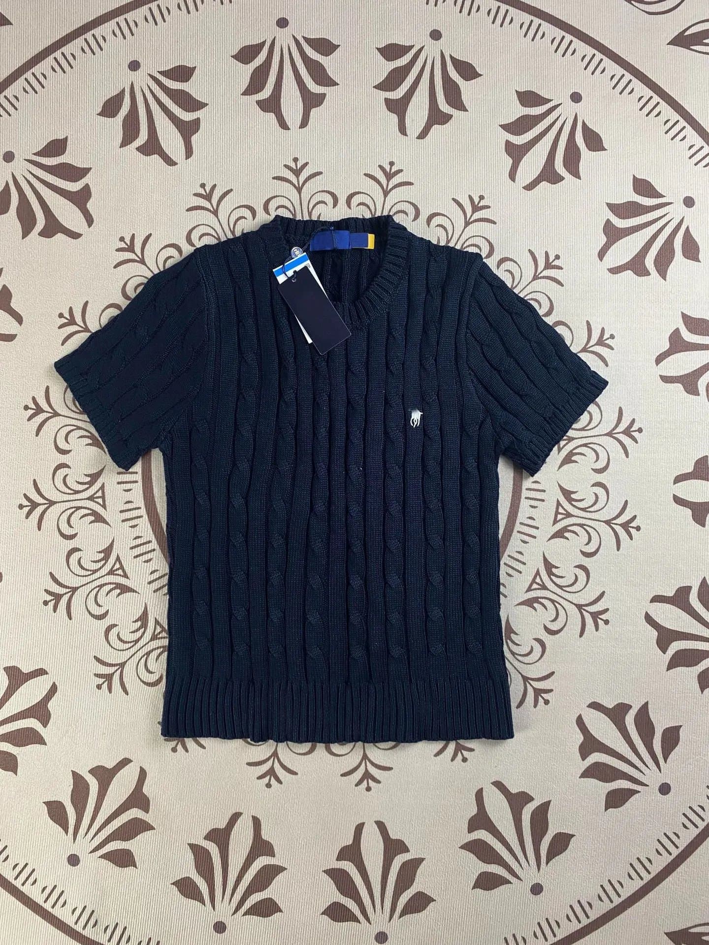 Polo Ralph Lauren Cable Knit Short-Sleeve Sweater Classic Cable