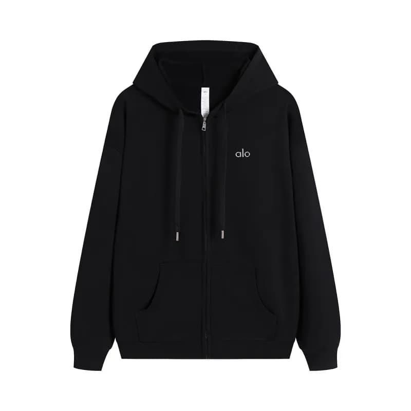 Acne Studios Crewneck Sweatshirt Minimal Logo — 黑色H003全拉链