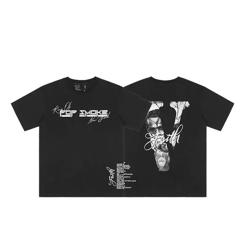 Travis Scott × Off-White Pop Smoke Tee Faith Graphic