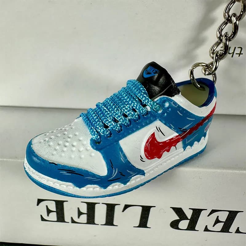 Cactus Plant Flea Market Sneaker Keychain Blue Lightning — 53. Xiaofu