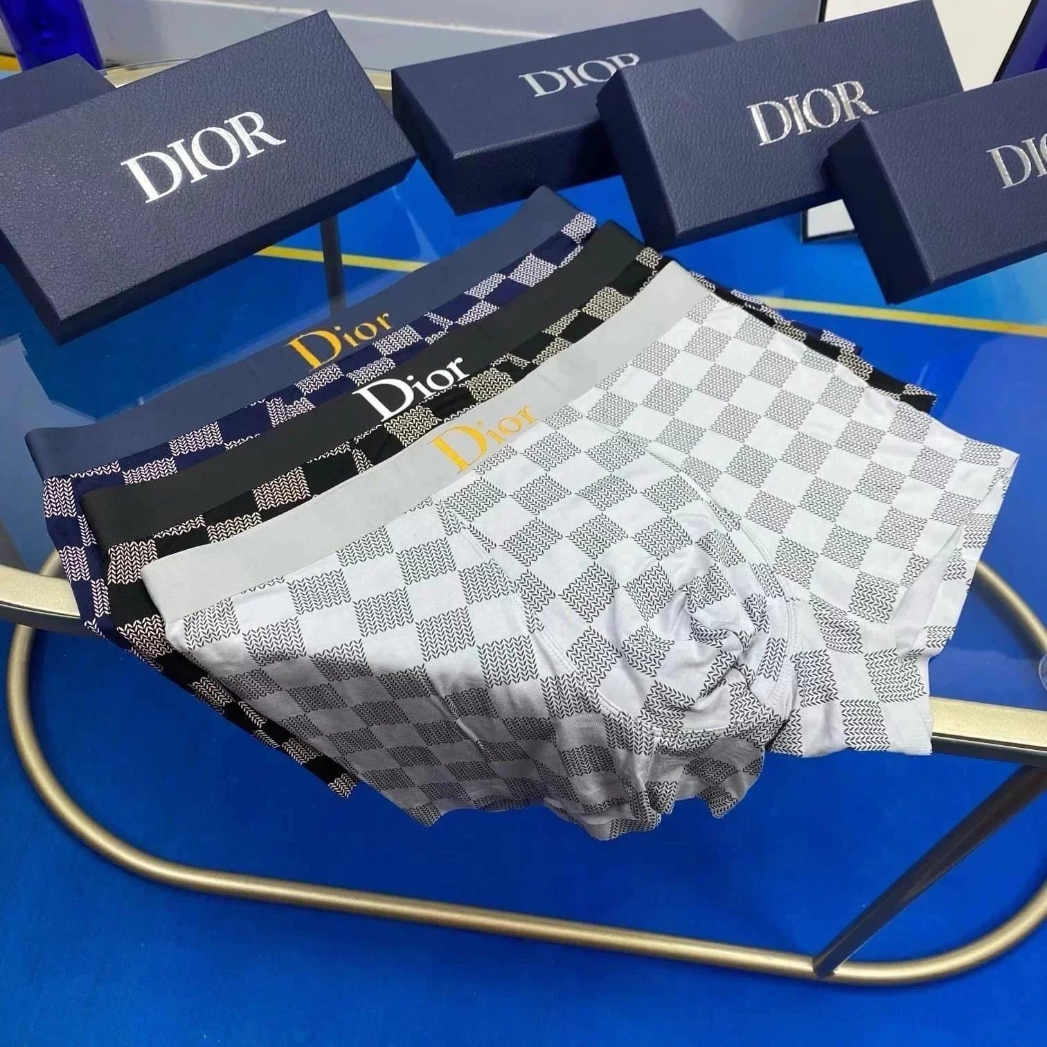 Dior Boxer Briefs Checkered Print