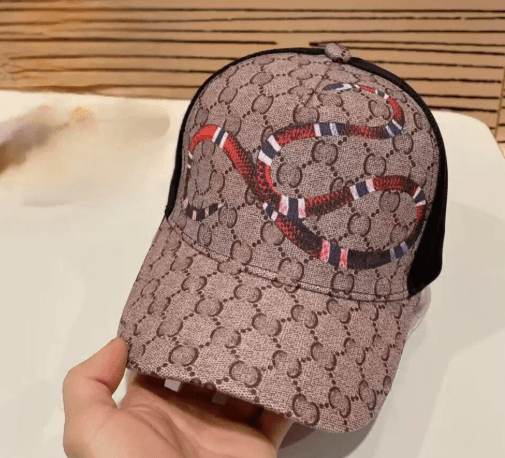 Gucci Cap Fox Embroidery — 可调节 · 卡其蛇