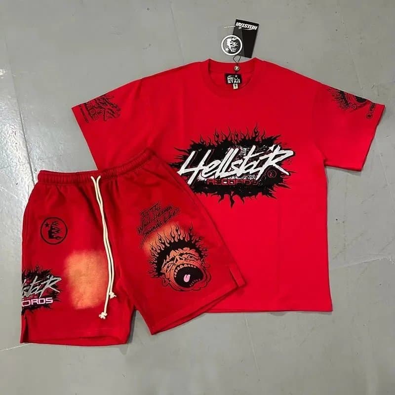 Hellstar Graphic Tee Star Flame Print — 15