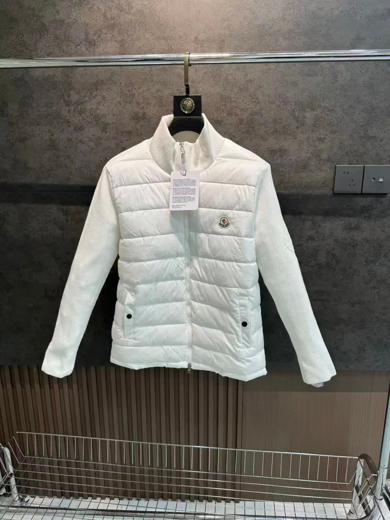 Moncler Quilted Vest Jacket White