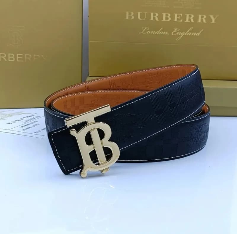 Burberry TB Logo Belt Monogram Canvas