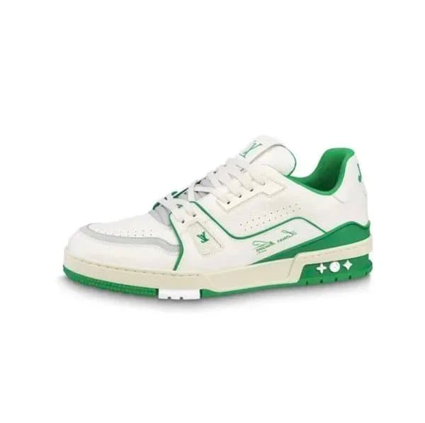 Louis Vuitton LV Trainer White Green