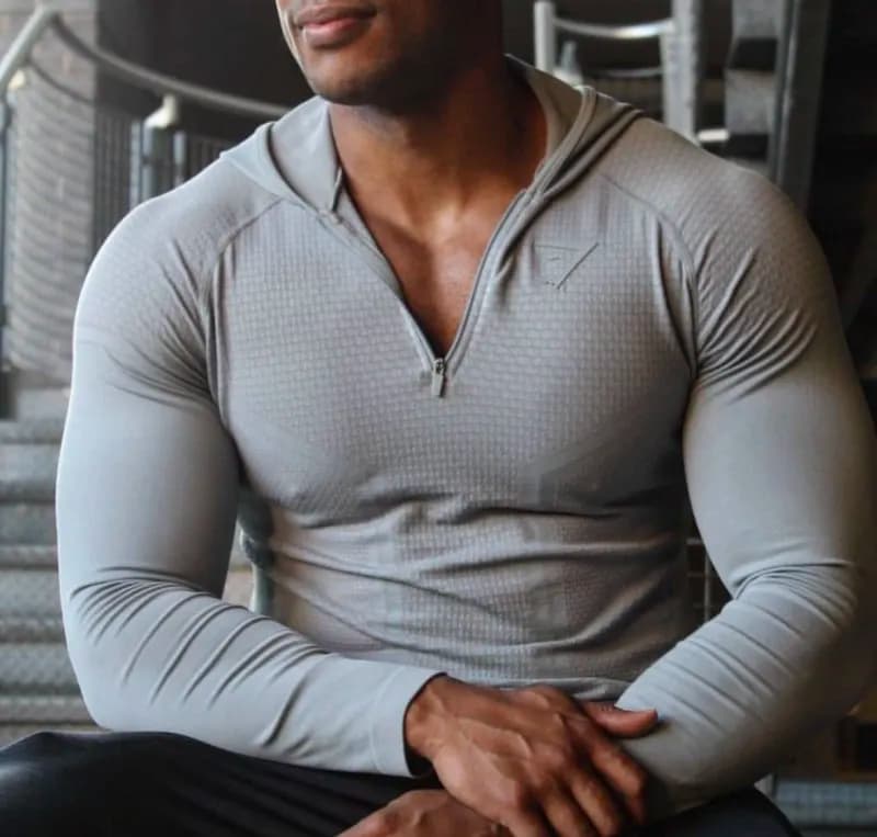 Lululemon Quarter-Zip Hoodie Textured Grid
