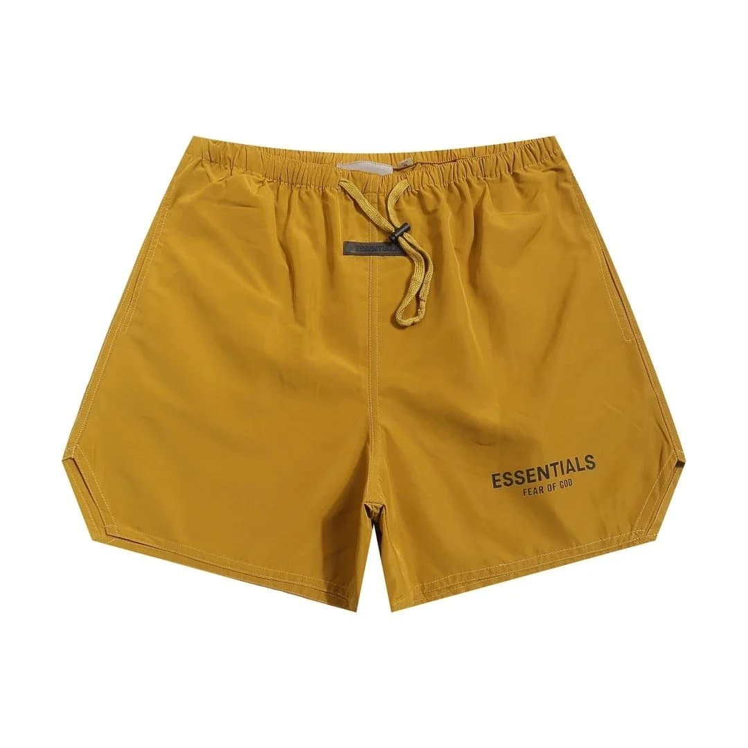 Fear of God Essentials Logo Shorts Mustard