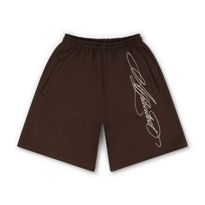 Travis Scott Signature Shorts Cursive Logo