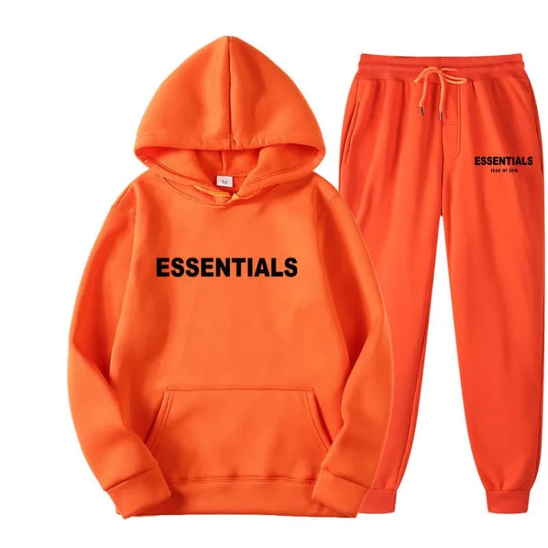 Fear of God Essentials Hoodie and Joggers Set Essentials Logo