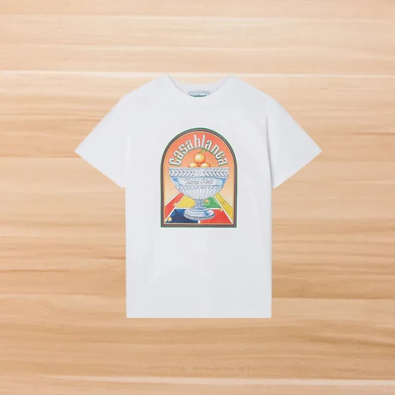 Casablanca Graphic T-Shirt Tennis Club Print