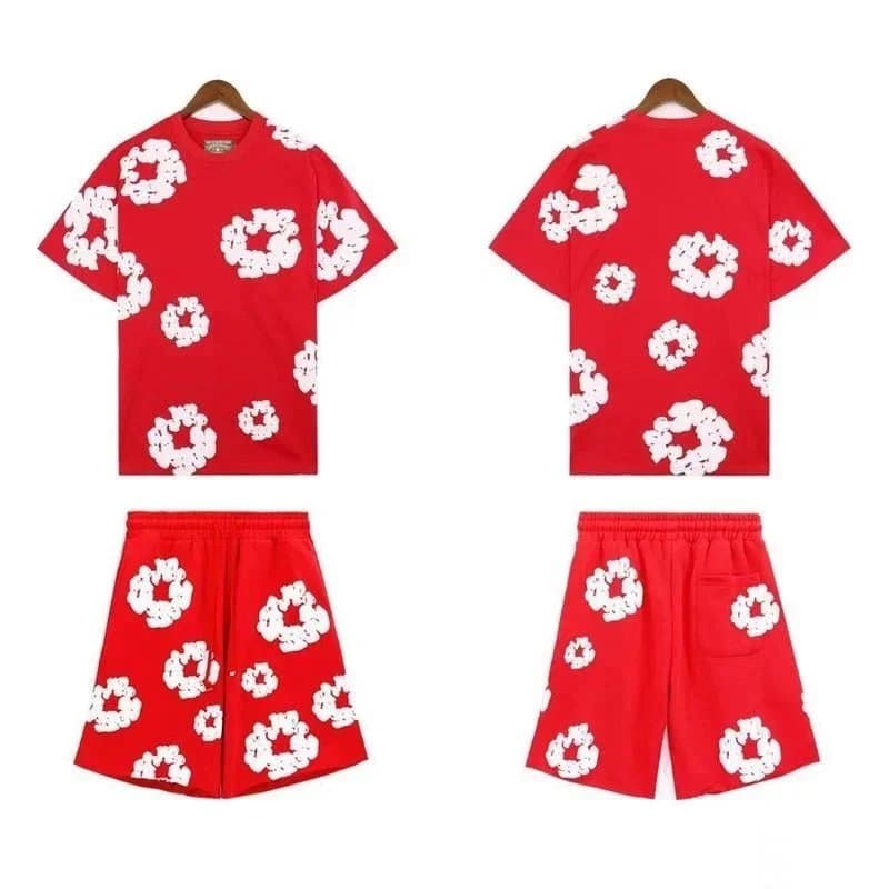 Balenciaga Logo Print Set Floral Logo All-Over