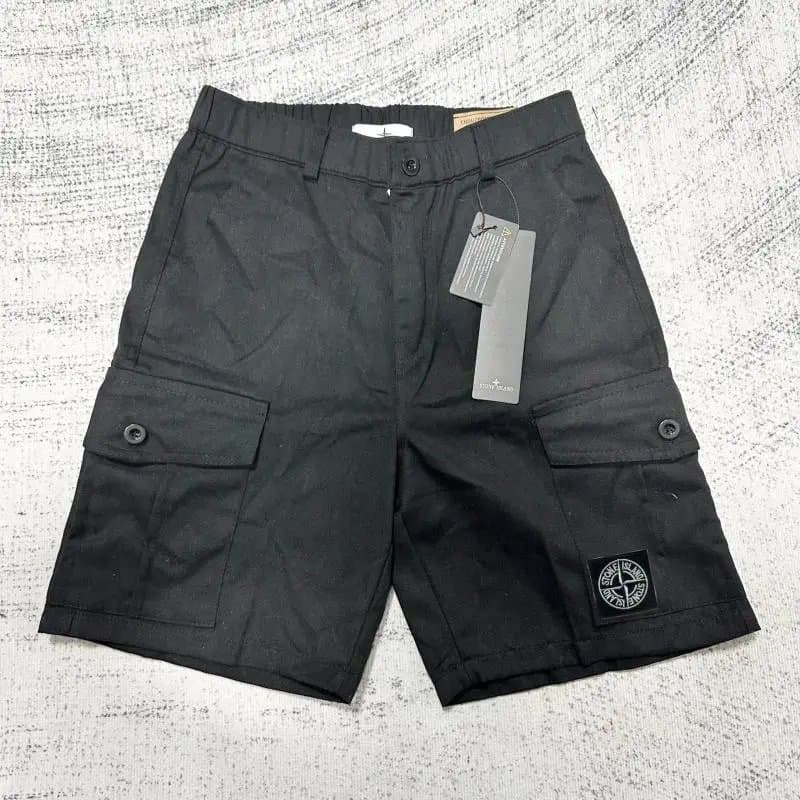 Stone Island Track Shorts Logo Patch — 1017004CC