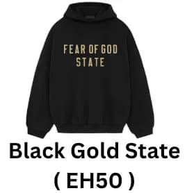 NBA Essentials Hoodie Grey Wording — Eh50 - Fw24 Black Gold State