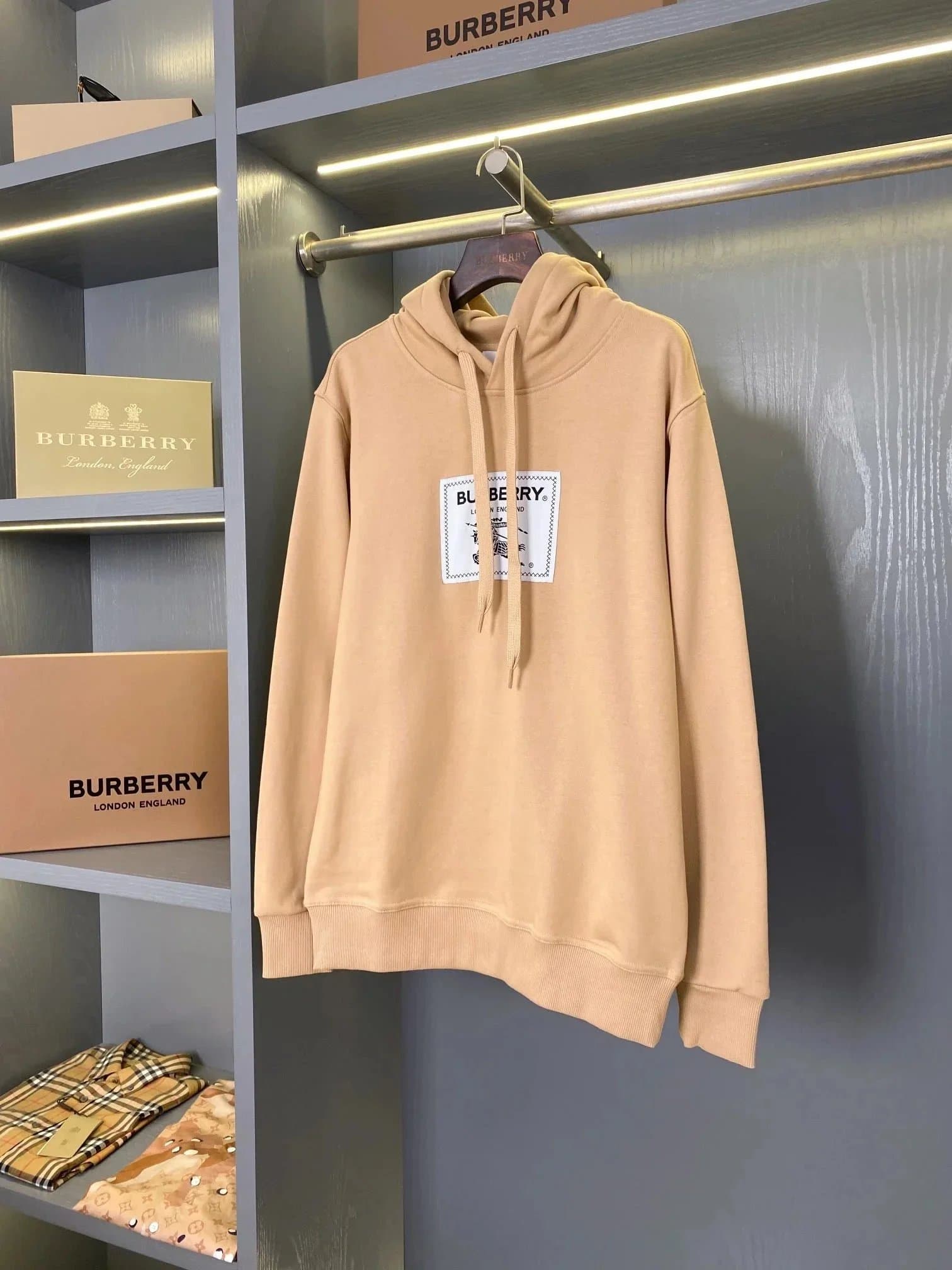 Burberry Logo Hoodie Archive Logo Patch