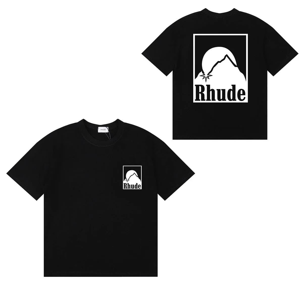 Rhude Graphic Tee Mountain Logo