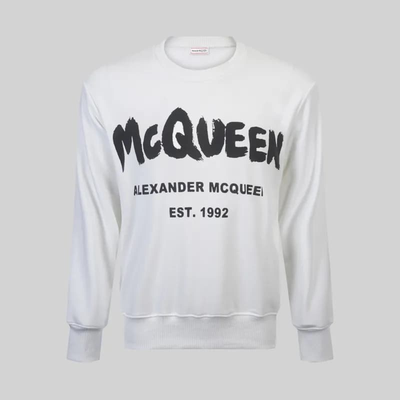 Alexander McQueen Crewneck Sweatshirt MCQUEEN Logo Print