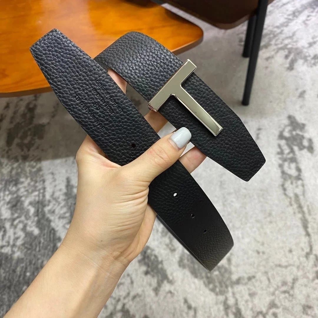 Tiffany & Co. Tiffany T Belt Black Leather