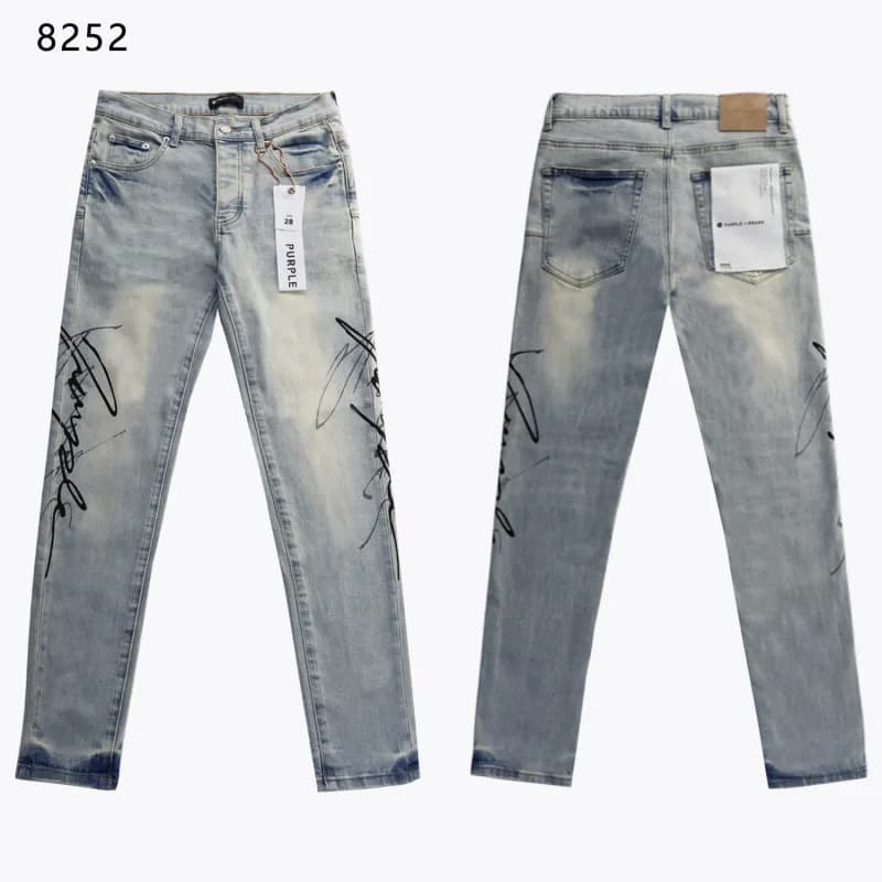 Balenciaga Slim Fit Jeans Signature Graffiti Wash