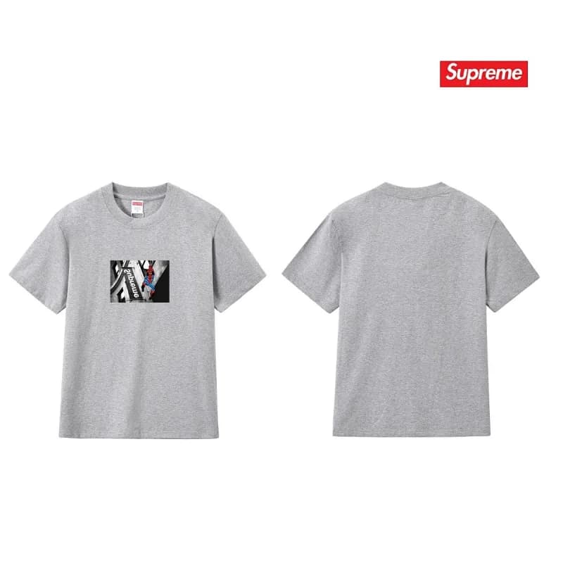 Supreme T-Shirt Graphic Print — 323灰色