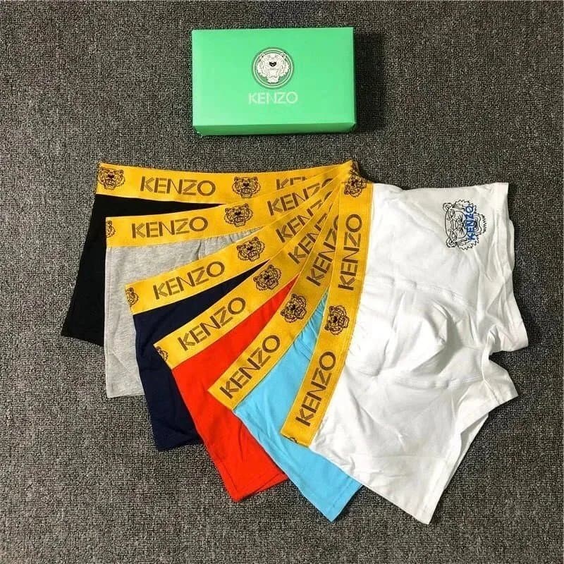 Kenzo Boxer Briefs Tiger Logo Waistband