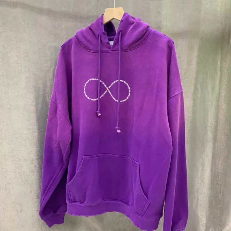 Fear of God Essentials Hoodie Infinity Logo — V128 purple